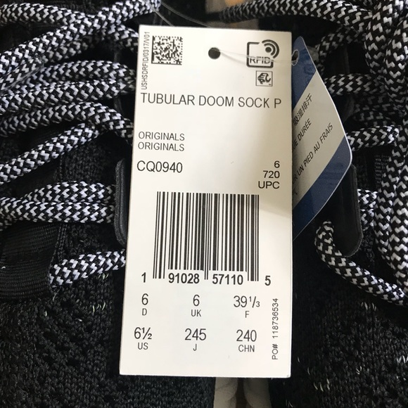 NWT Adidas Tubular Doom Primeknit Sock Sneakers - Picture 5 of 7